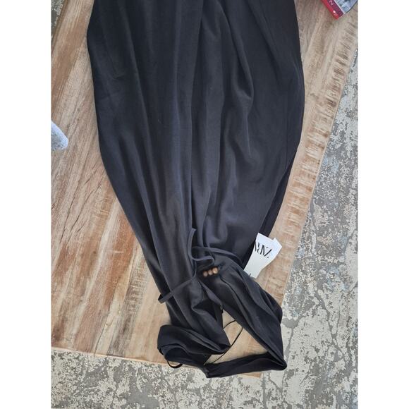 new with tag Zara Women's Maxi black Dress Size L/size chart attached- Zara - Picture 3 of 7